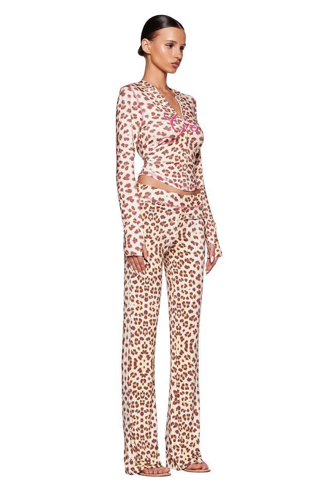 BLARE HOODIE - NEUTRAL : LEOPARD : WILD CARD Product Image