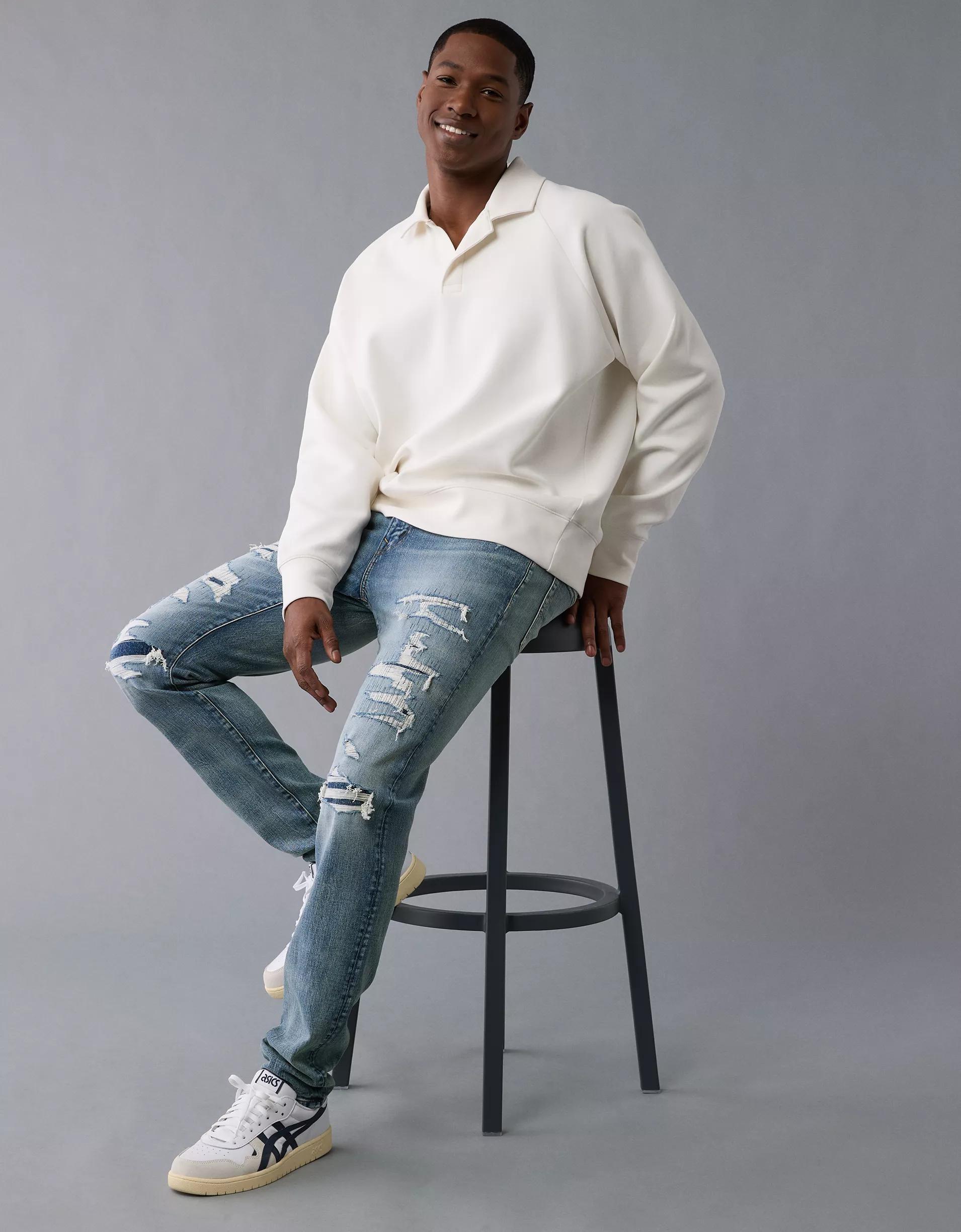 AE AirFlex+ Patched Athletic Skinny Jean Product Image