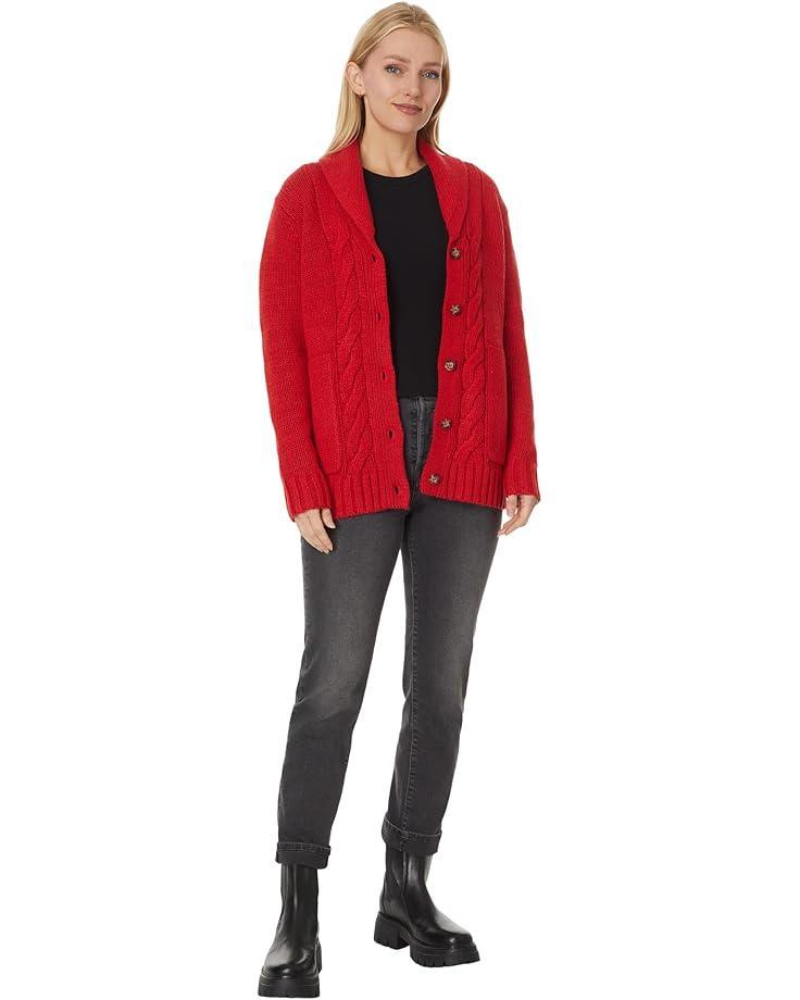 Fluffy Wool Baker Cardigan Product Image