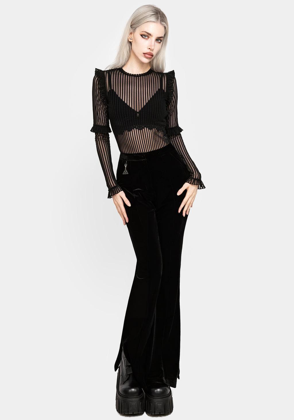 Mourning Ruffle Top Product Image