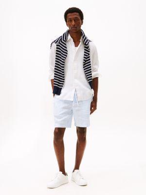 Regular Fit Pigment-Dyed Linen Shirt Product Image