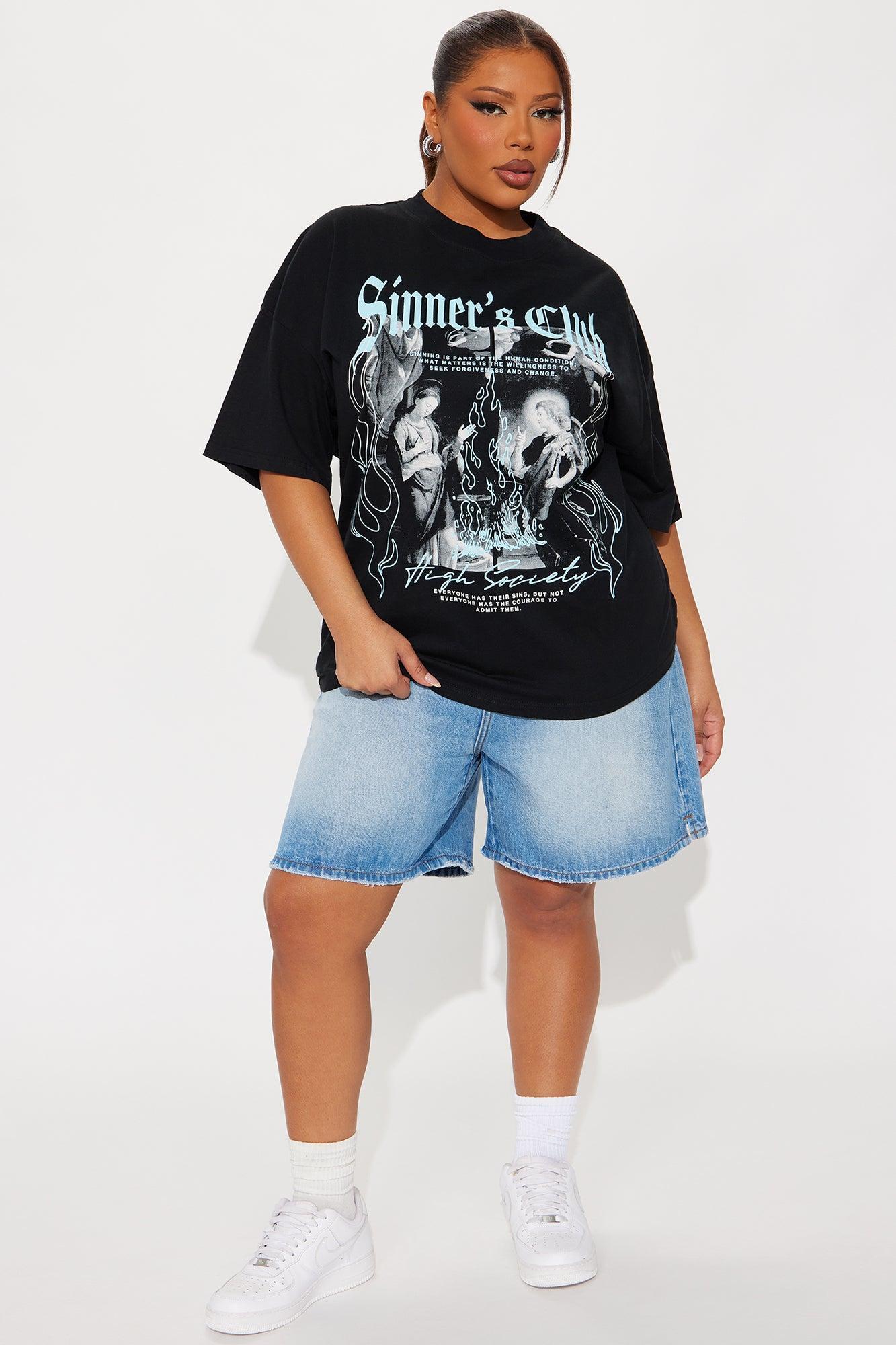 Sinners Club Tee - Black Product Image