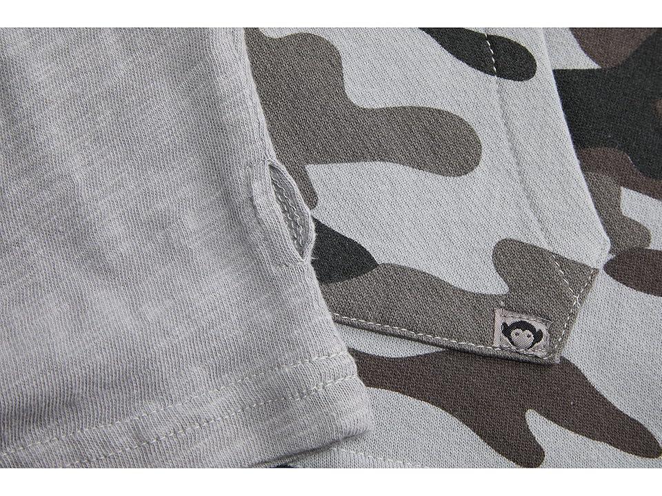 Appaman Kids Freestyle Twofer Sweatshirt w/ Front Pockets (Toddler/Little Kids/Big Kids) (Grey Camo) Men's Clothing Product Image