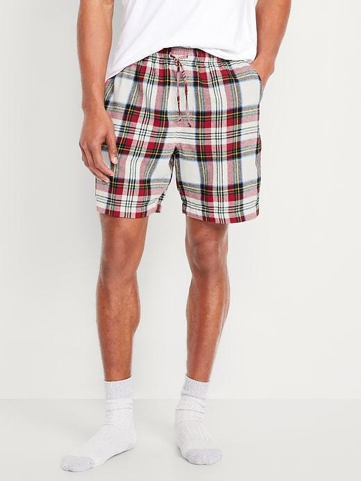 Mid-Rise Flannel Pajama Pants for Women Product Image