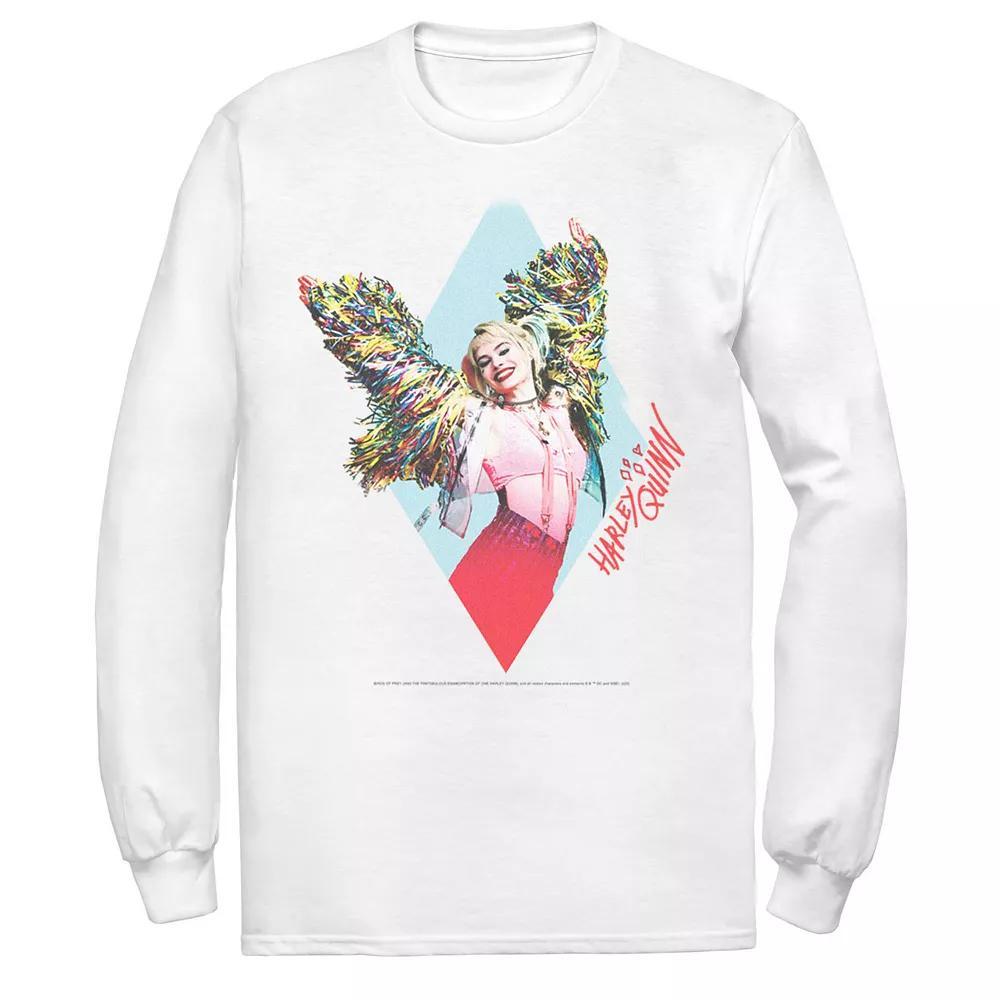 Men's DC Comics Birds Of Prey Harley Quinn Dancing Quinn Portrait Tee, Size: 3XL, White Product Image