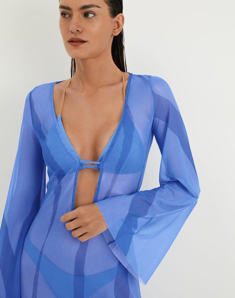 Lidi Long Cover Up Tunic - Neptune Product Image