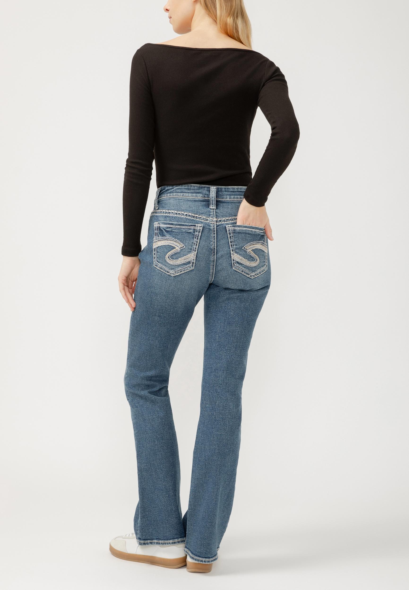 Silver Jeans Co.® Elyse Vintage Thick Stitch Mid Rise Bootcut Jean Product Image