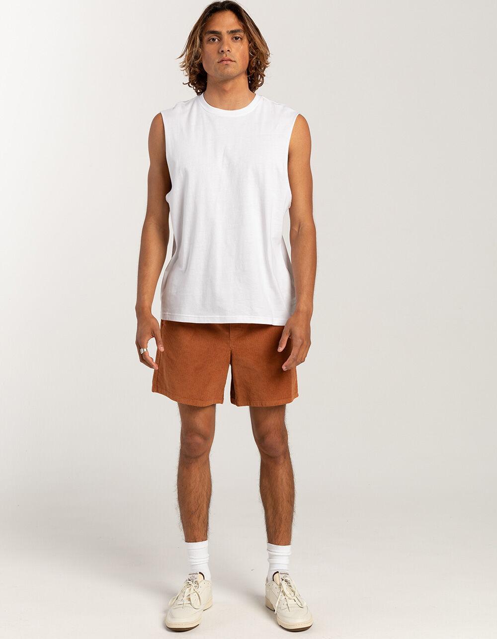 RSQ Mens Solid Muscle Tee - WHITE Product Image