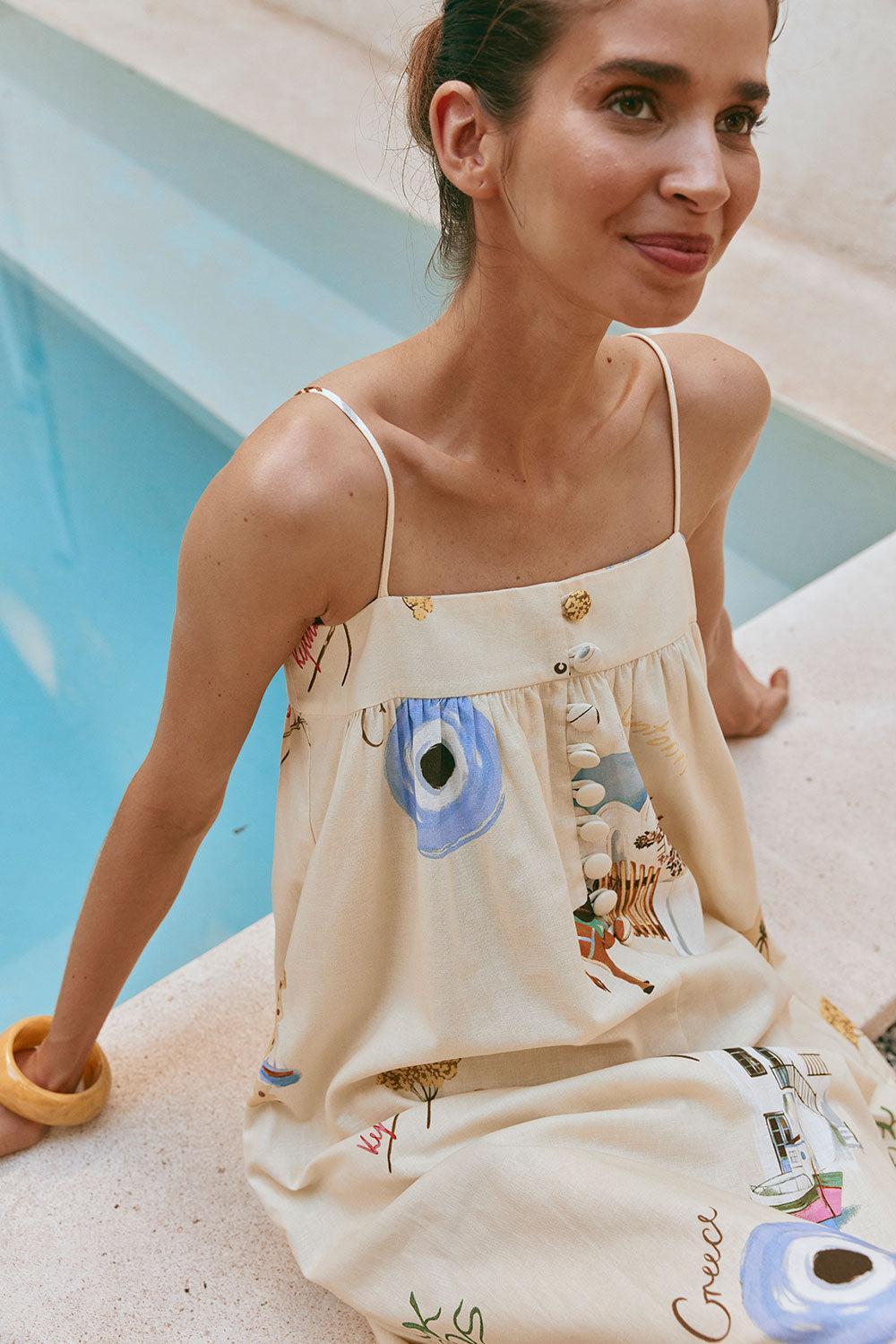 Ida Dress - Isles Of Greece Product Image