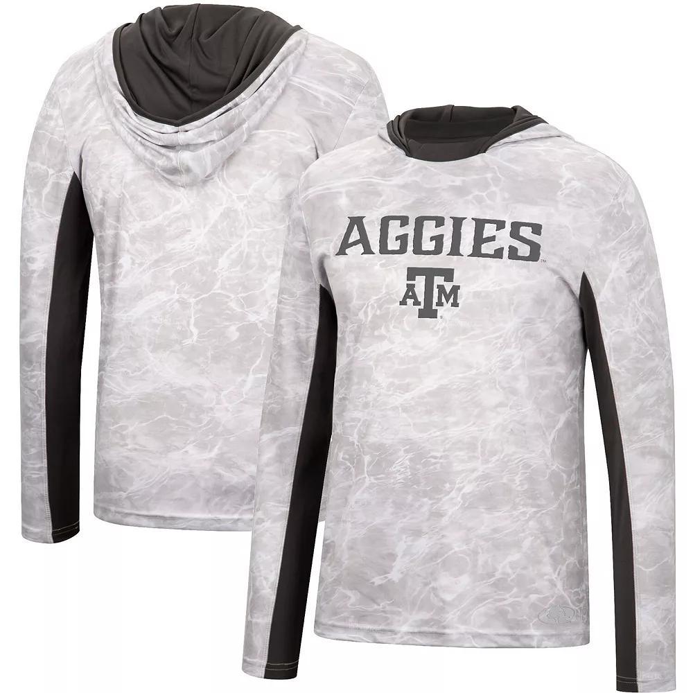 Men's Colosseum White Texas A&M Aggies Mossy Oak Long Sleeve Hoodie T-Shirt, Size: XL Product Image