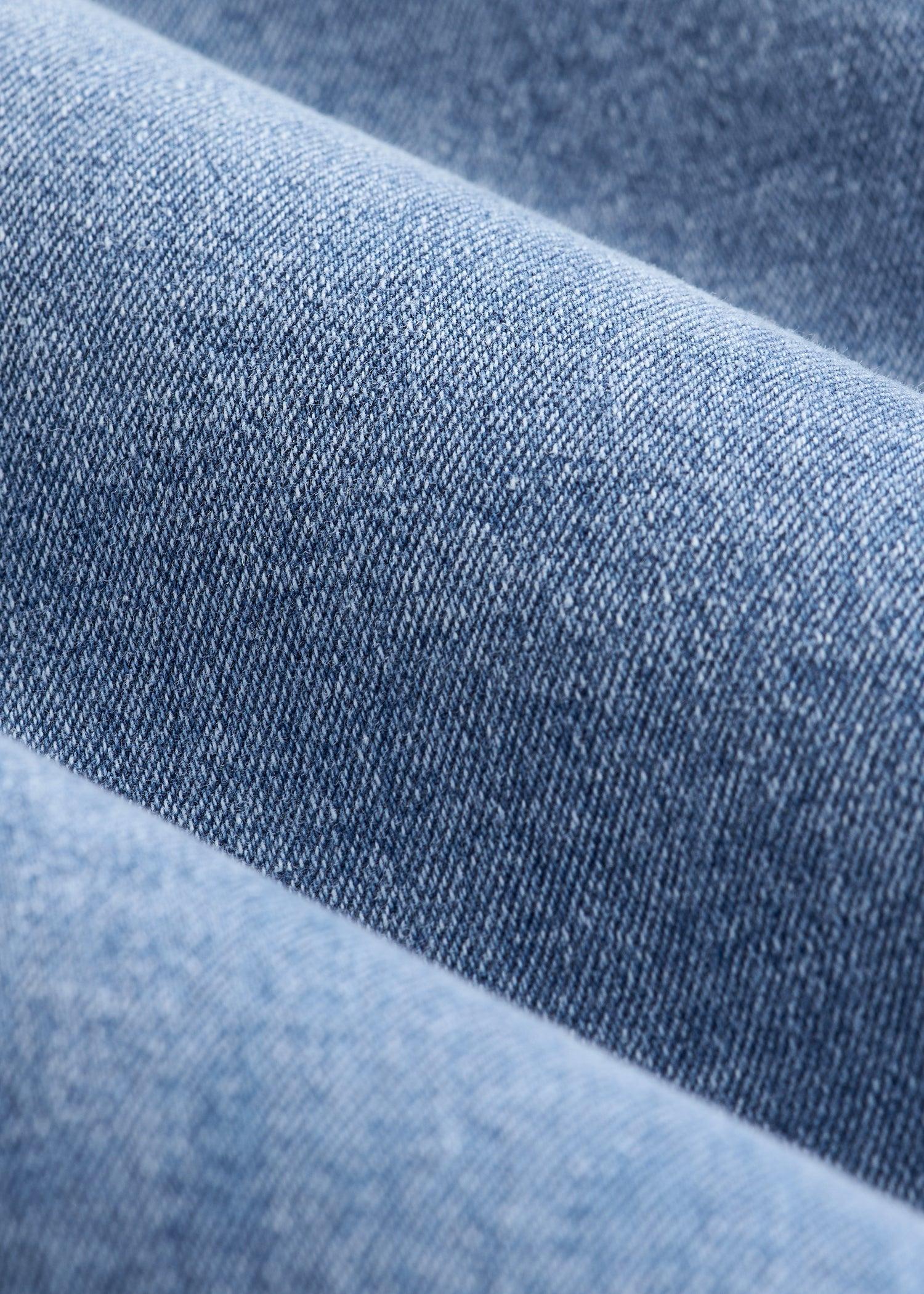 A.T. Basics Men's J1 Straight Fit Jeans for Tall Men in Tufts Blue Product Image