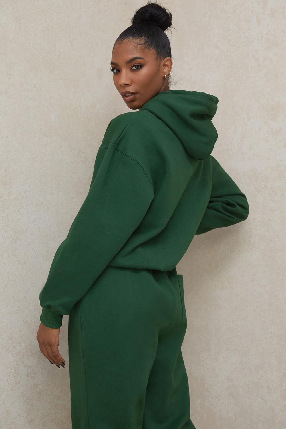 Halo  green oversized hoodie Product Image