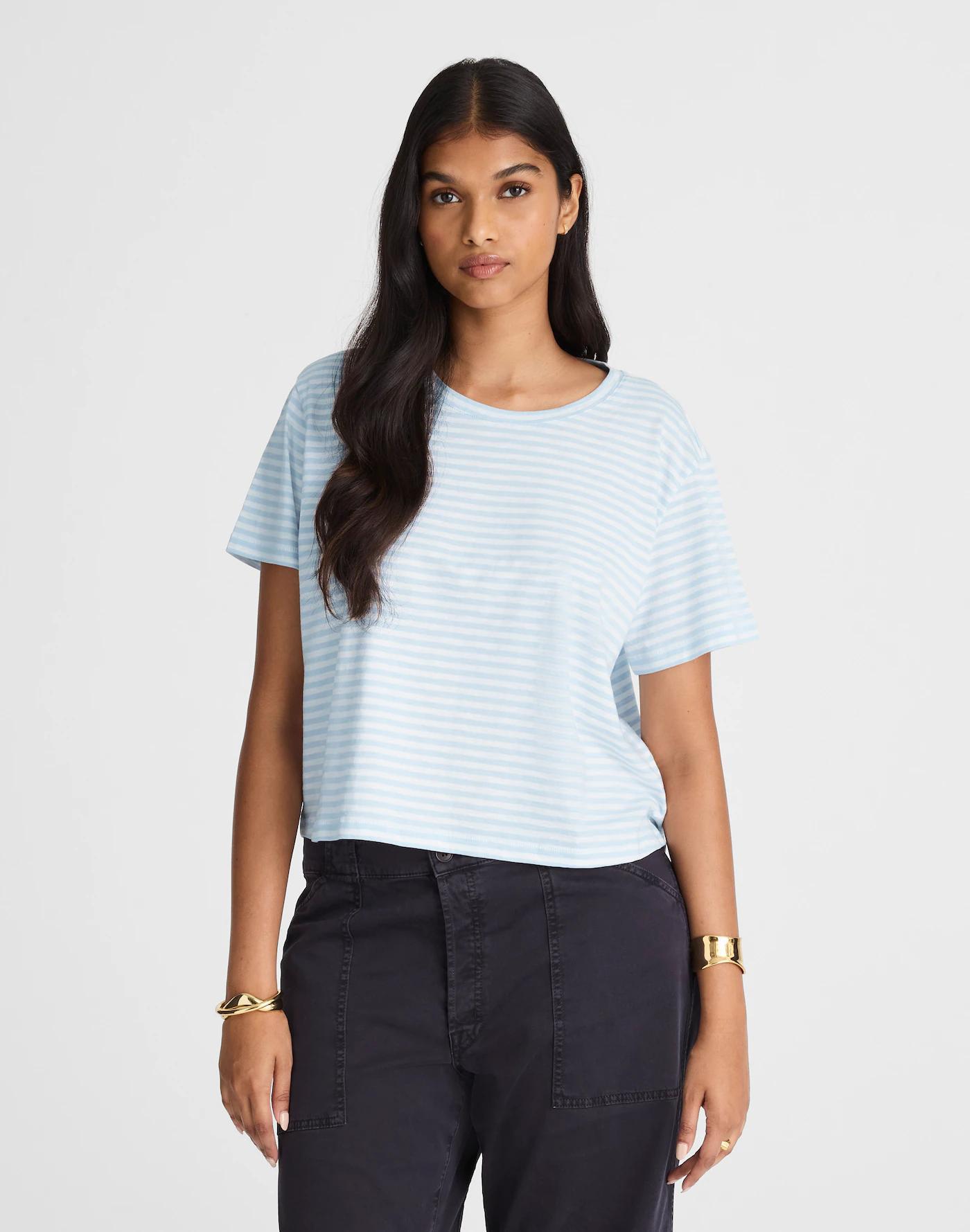 Slub Boxy-Crop Tee Product Image