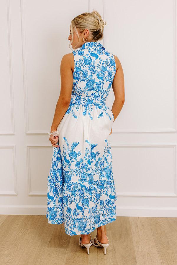 Tea Garden Stroll Floral Midi Dress Product Image