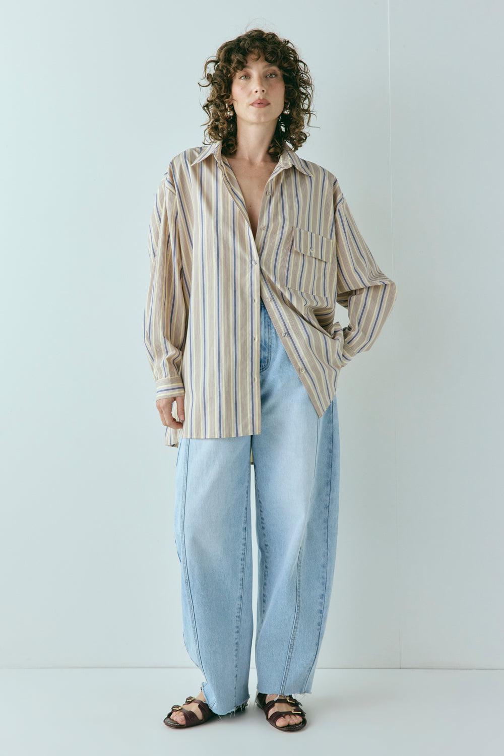 June Shirt Butter Stripe Product Image