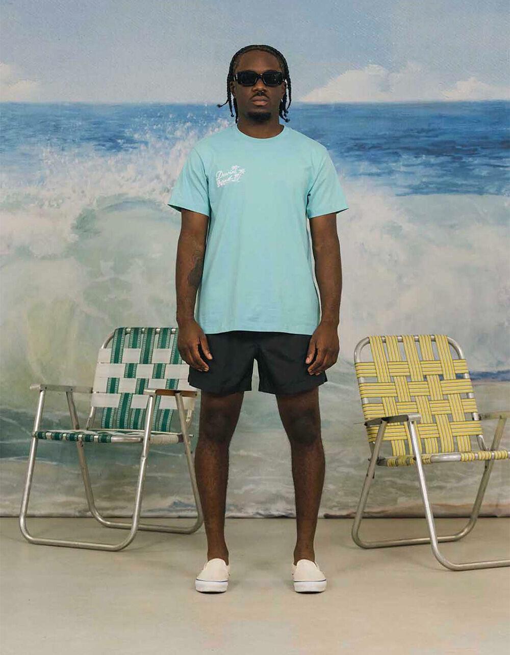 DUVIN Cat Call Mens Tee - TEAL BLUE Product Image