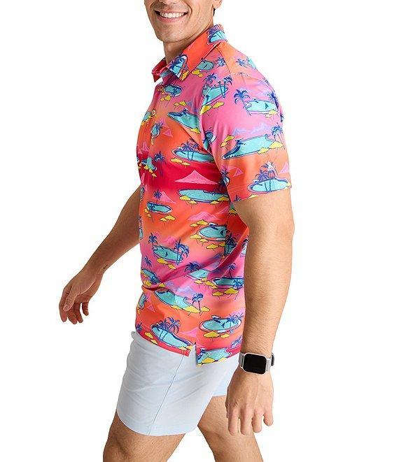 Chubbies Offsite '24 Short Sleeve Printed Peformance Polo Shirt Product Image