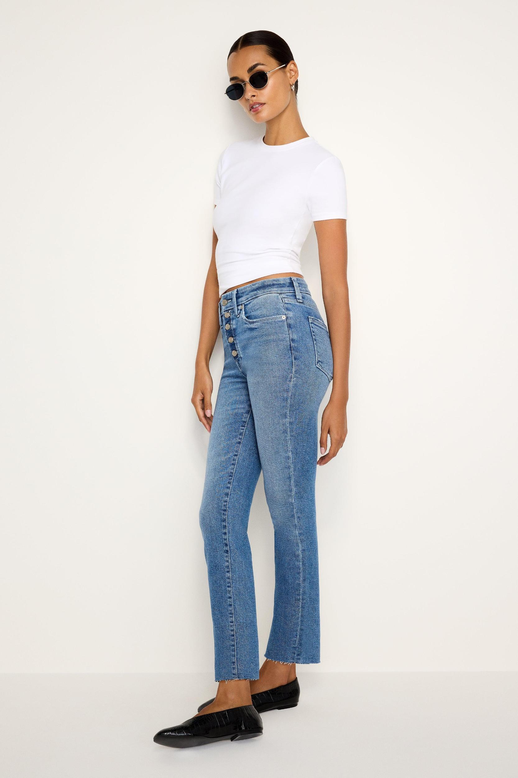 GOOD CLASSIC SLIM STRAIGHT JEANS | INDIGO702 Product Image