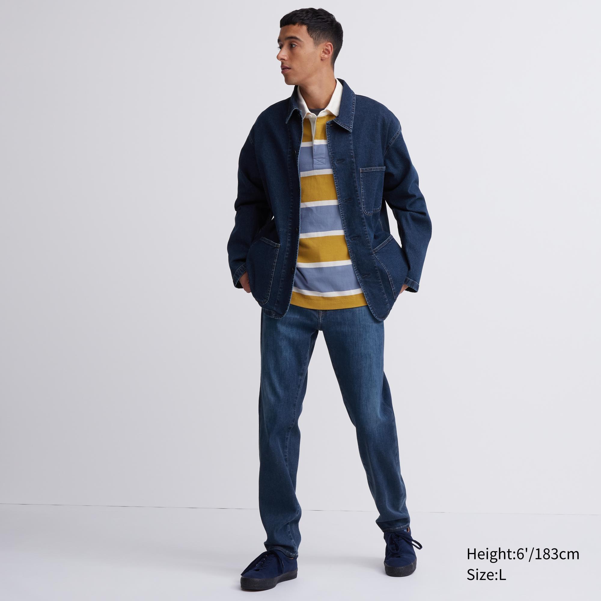 Ezy Ultra Stretch Jeans Blue Large UNIQLO US Product Image