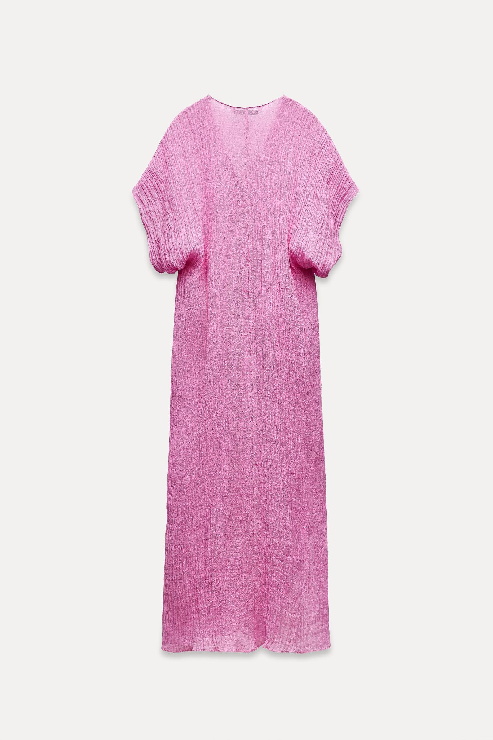 100% LINEN TUNIC DRESS ZW COLLECTION Product Image
