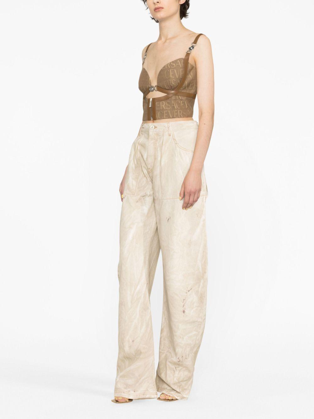 Versace Allover bustier top Product Image