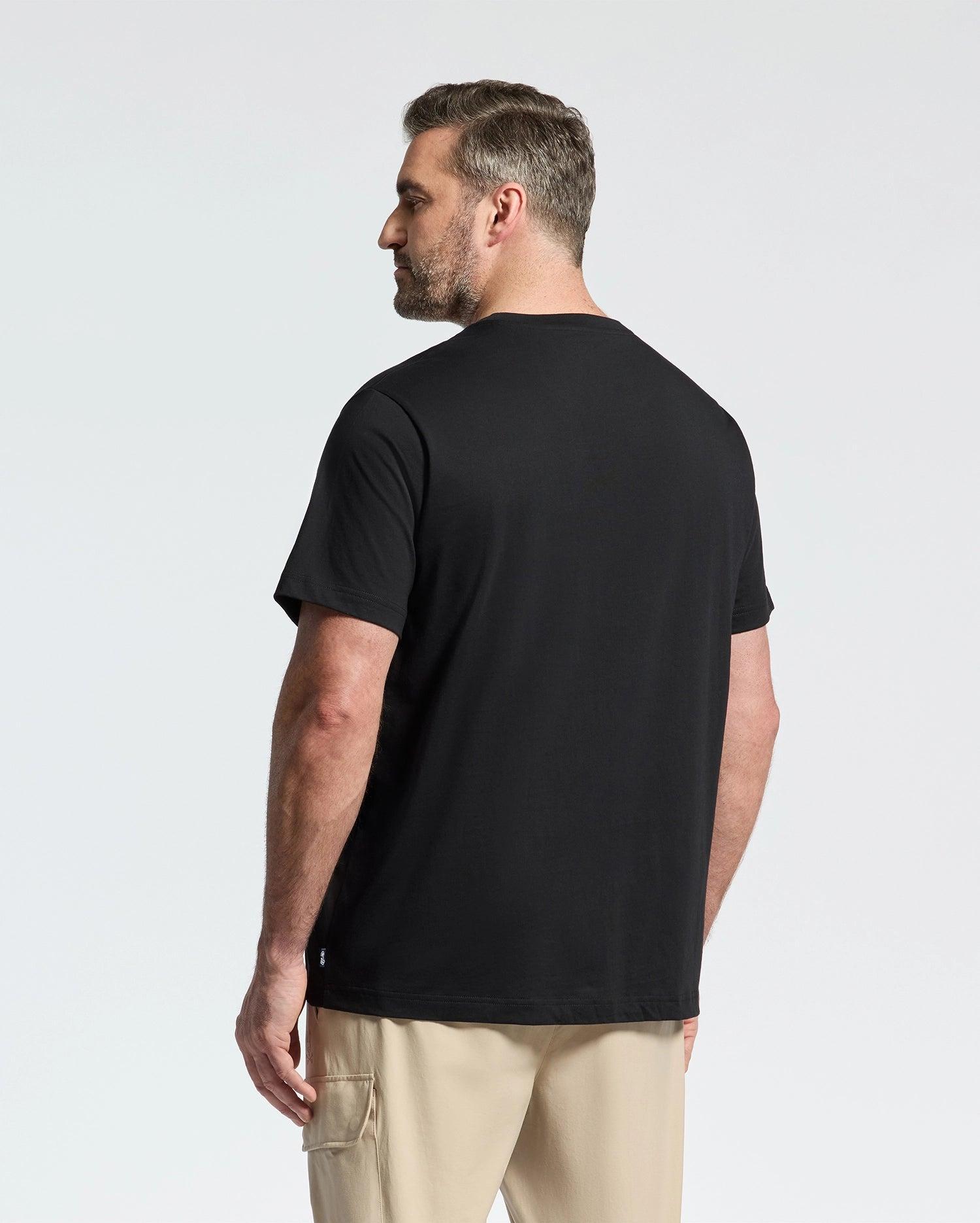 Men's Big And Tall Berni Embroidered Wordmark Graphic Tee 472 SERENITY / 3XL Product Image