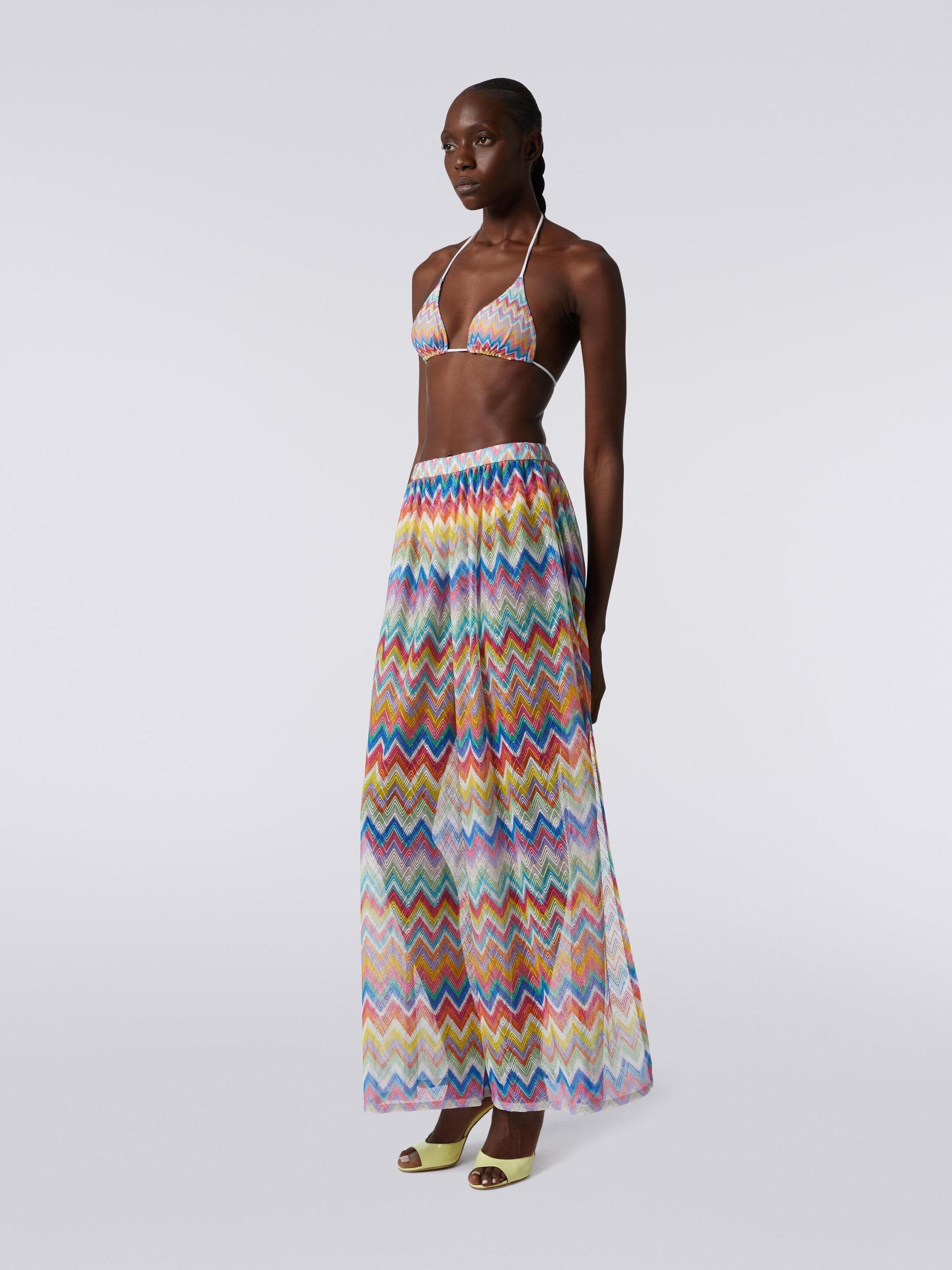 Cover-up trousers with zigzag print  Product Image