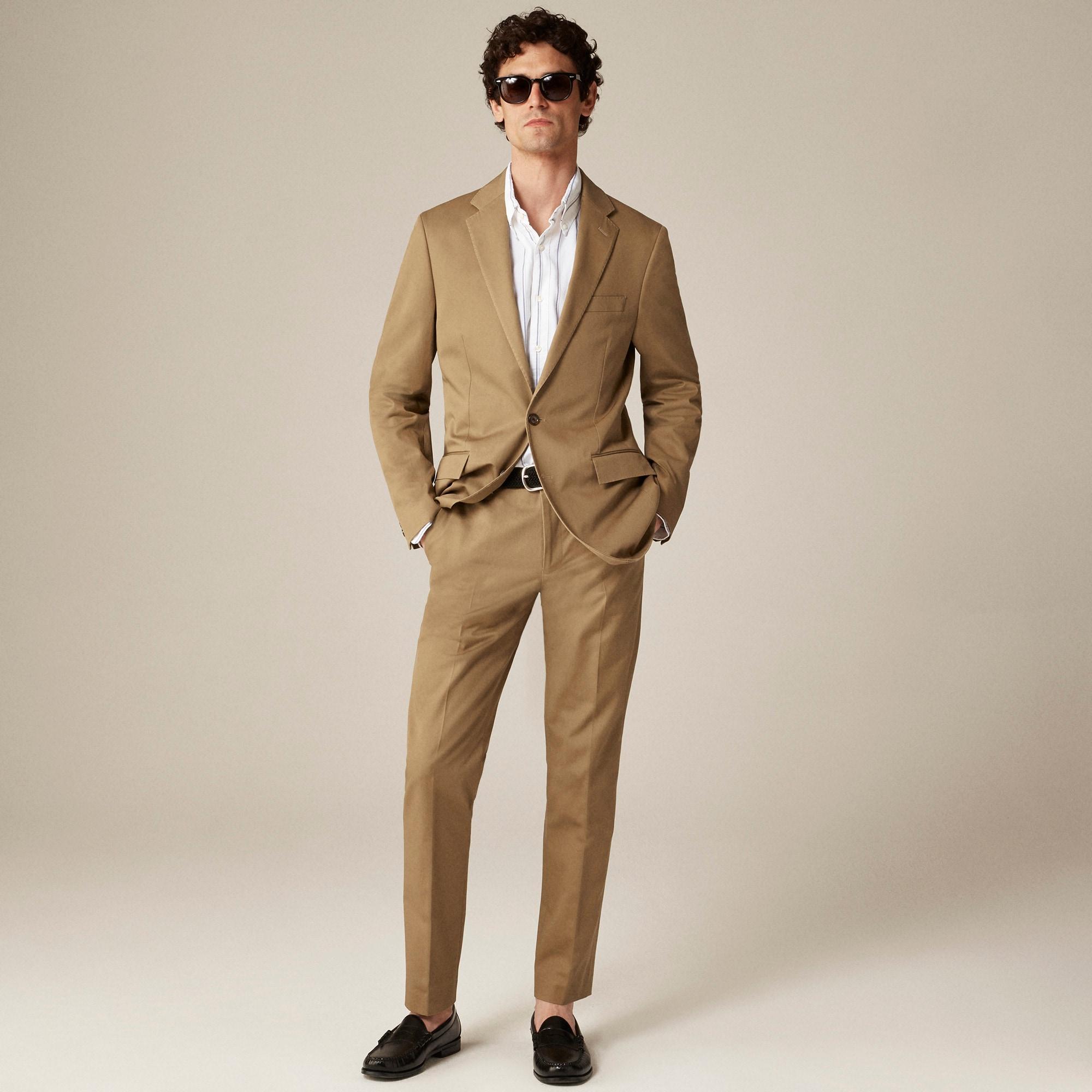 Ludlow Slim-fit suit jacket in Japanese cotton chino Product Image
