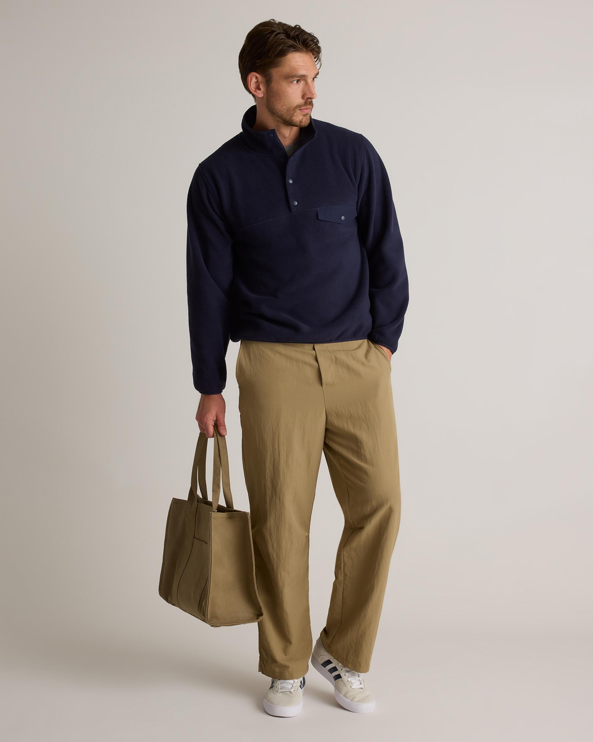 Quince | Men's Polar Fleece Snap Pullover Recycled Polyester Product Image