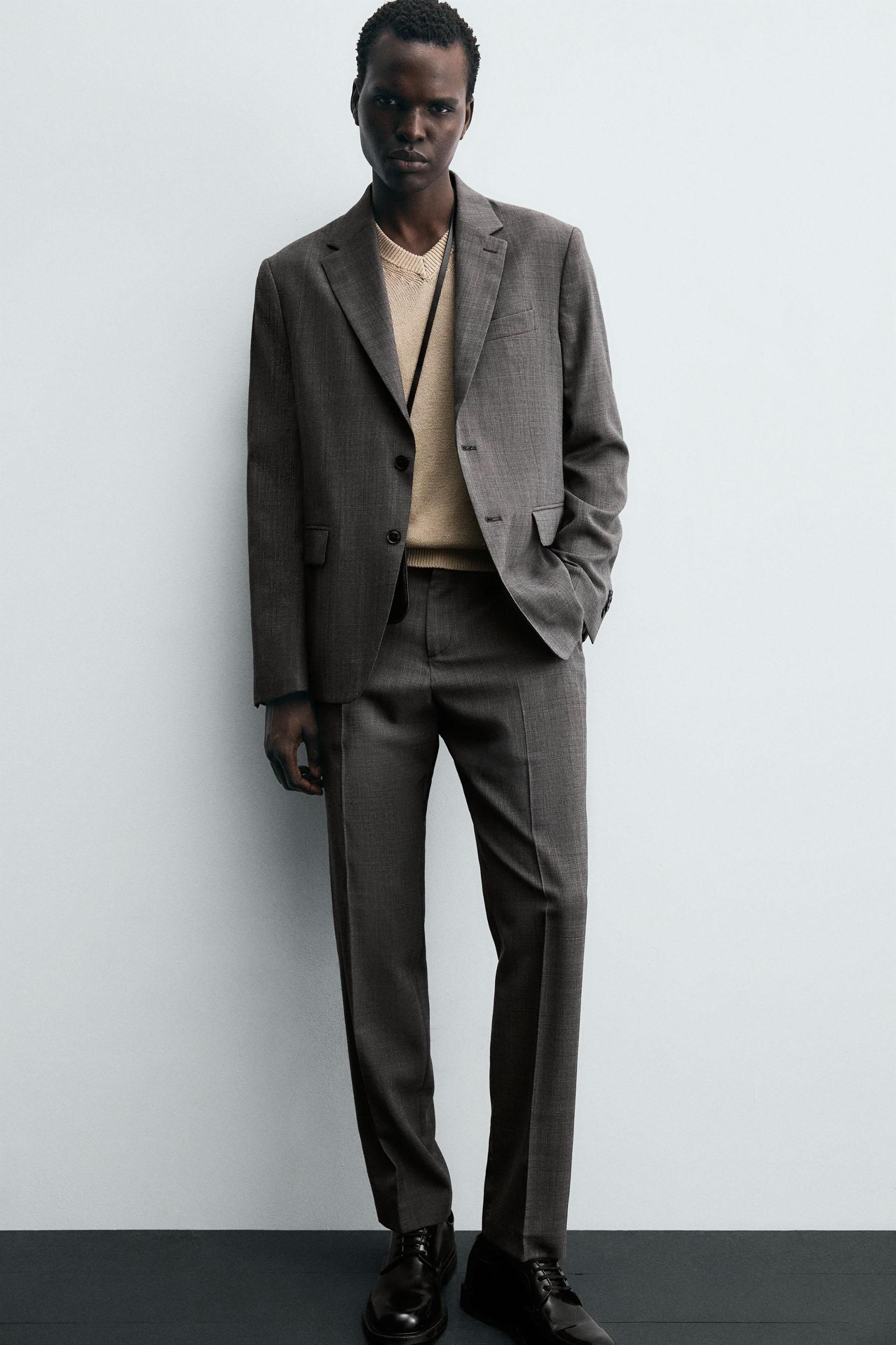 PLAID SUIT PANTS Product Image