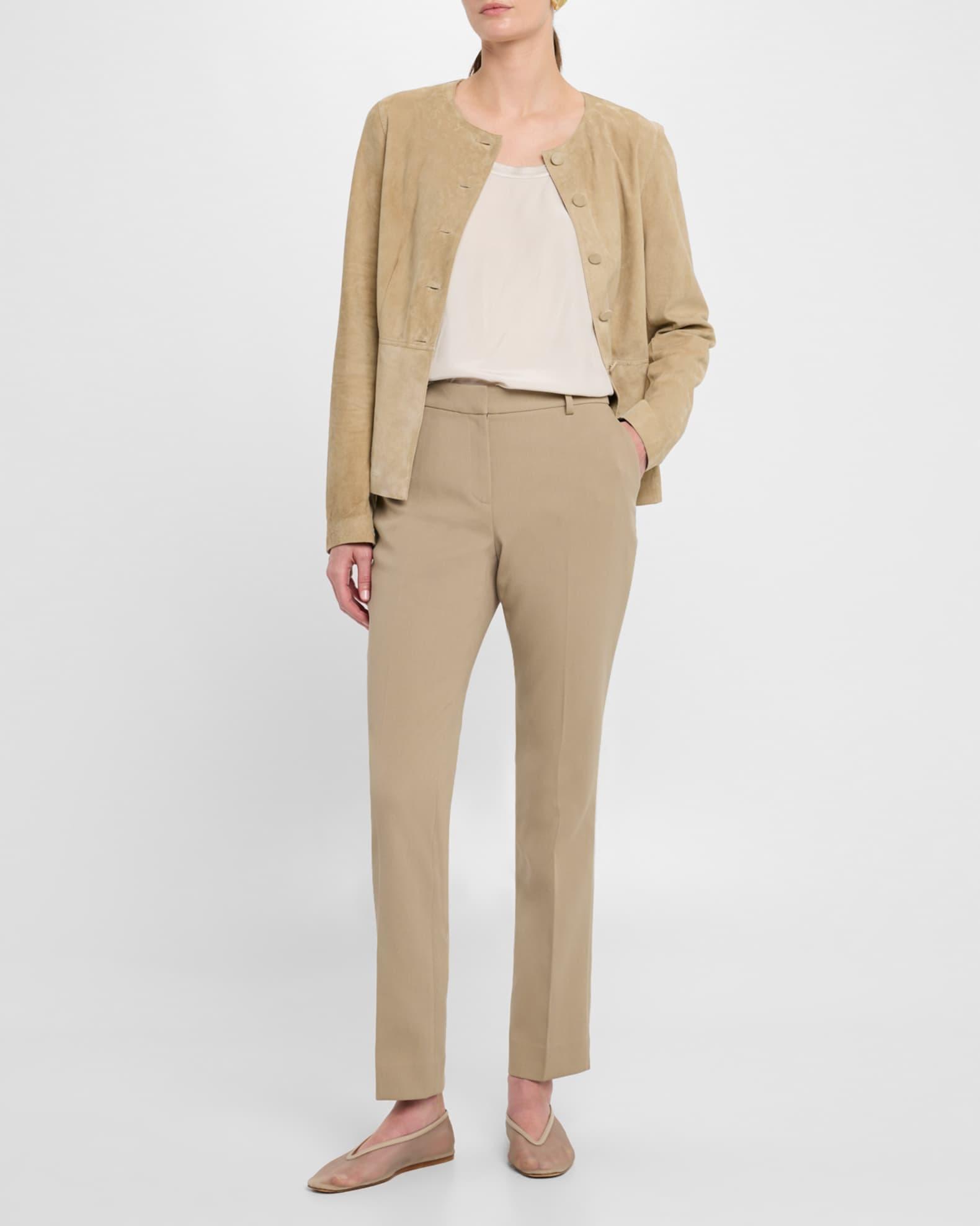 Manhattan Cotton Twill Cigarette Pants Product Image