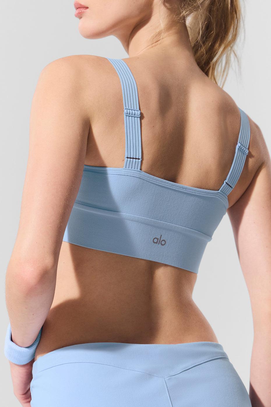 Alosoft Serve It Up Bra - Seashell Blue Product Image