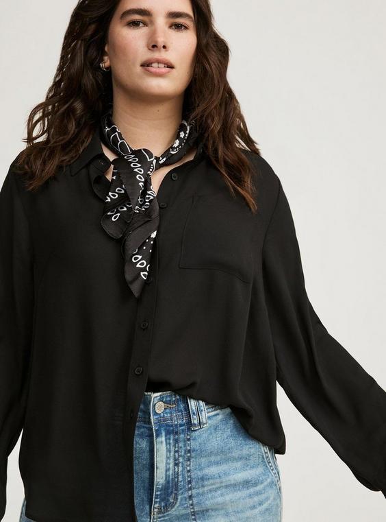 Georgette Relaxed Shirt Product Image
