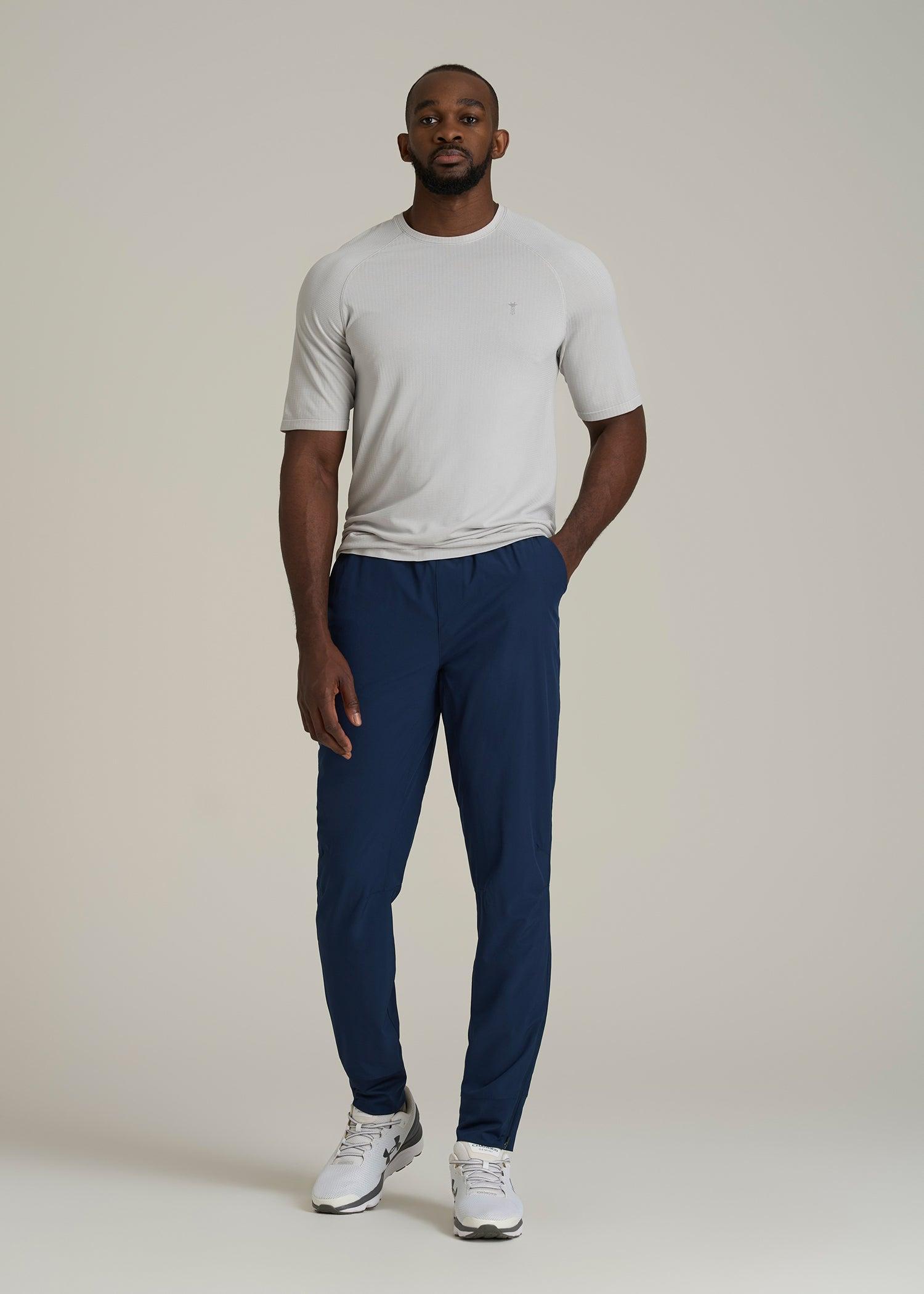 Featherweight Perforated Training Joggers for Tall Men in Regal Blue Male Product Image