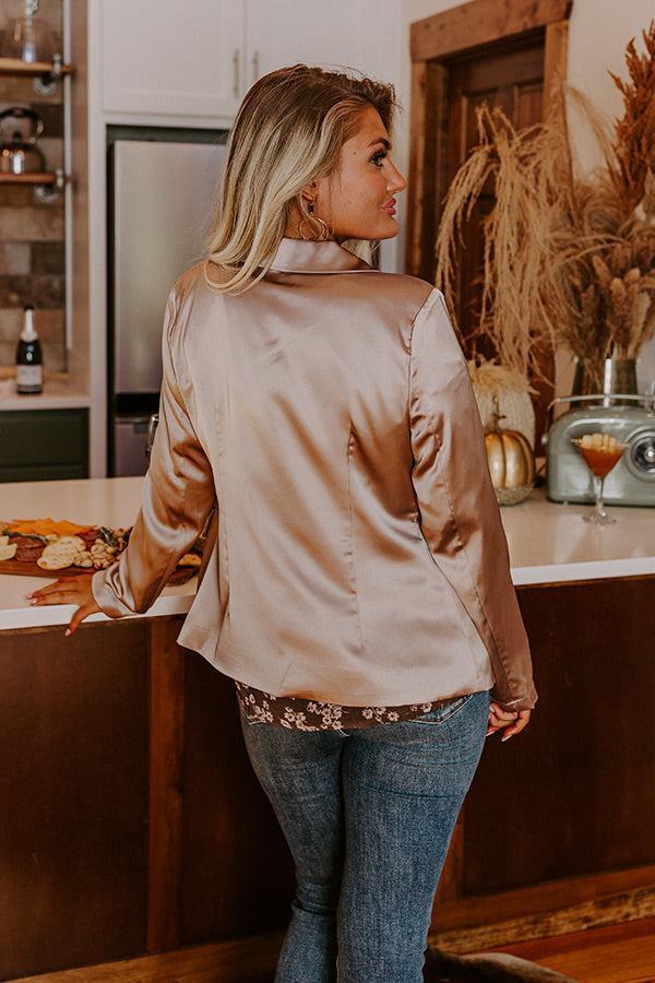 Saturday Night Premiere Blazer In Taupe Product Image