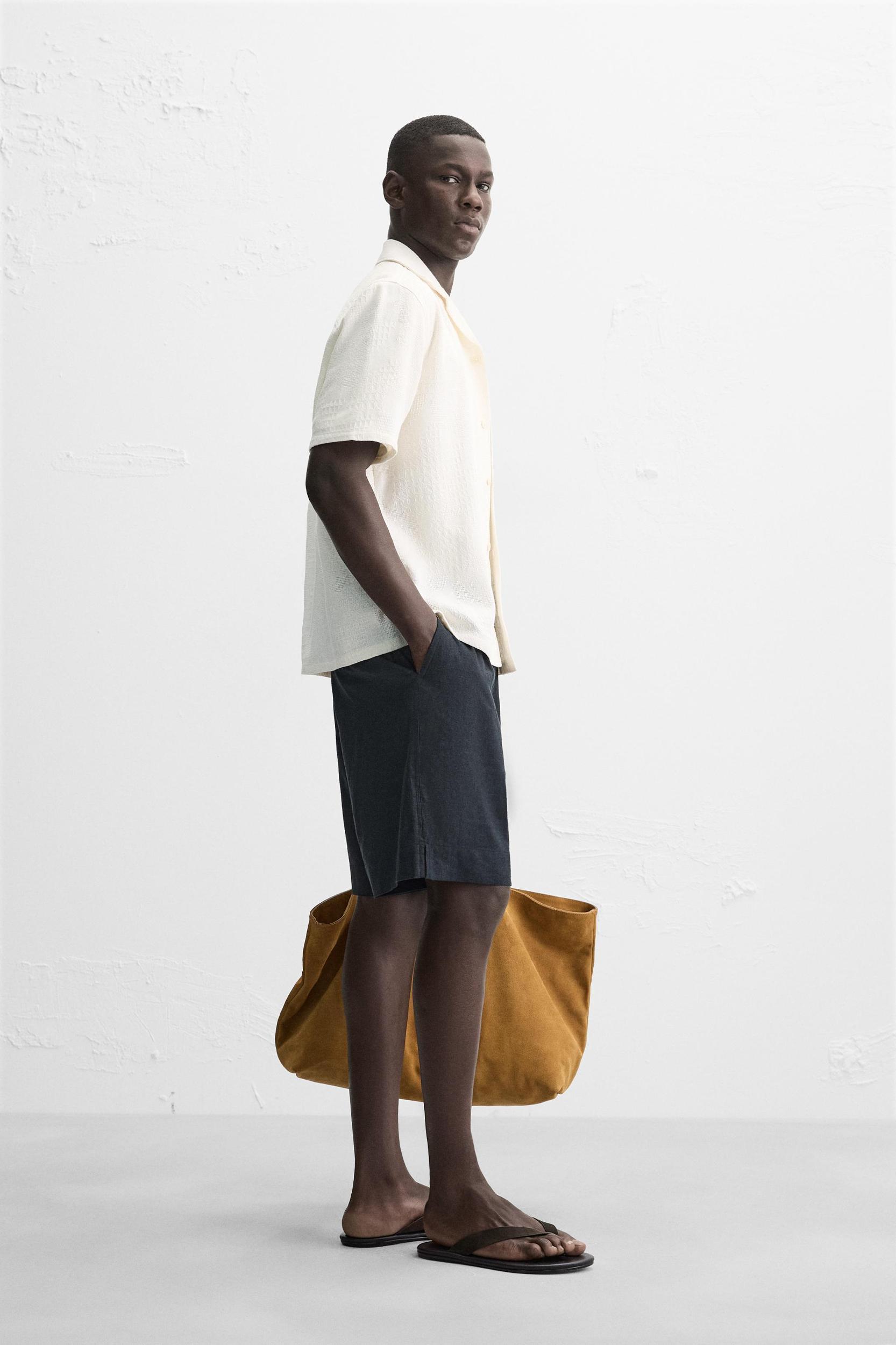 RELAXED FIT JACQUARD SHIRT Product Image