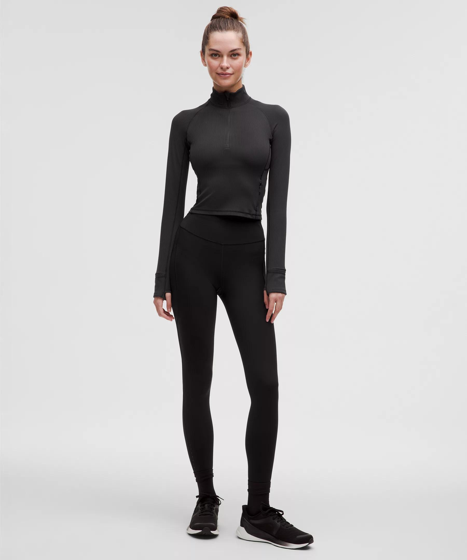 It's Rulu Ribbed Cropped Half Zip *Updated Product Image