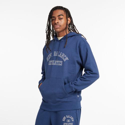 New Balance Athletics Logo Graphic Hoodie Sweatshirt Mens at Urban Outfitters Product Image