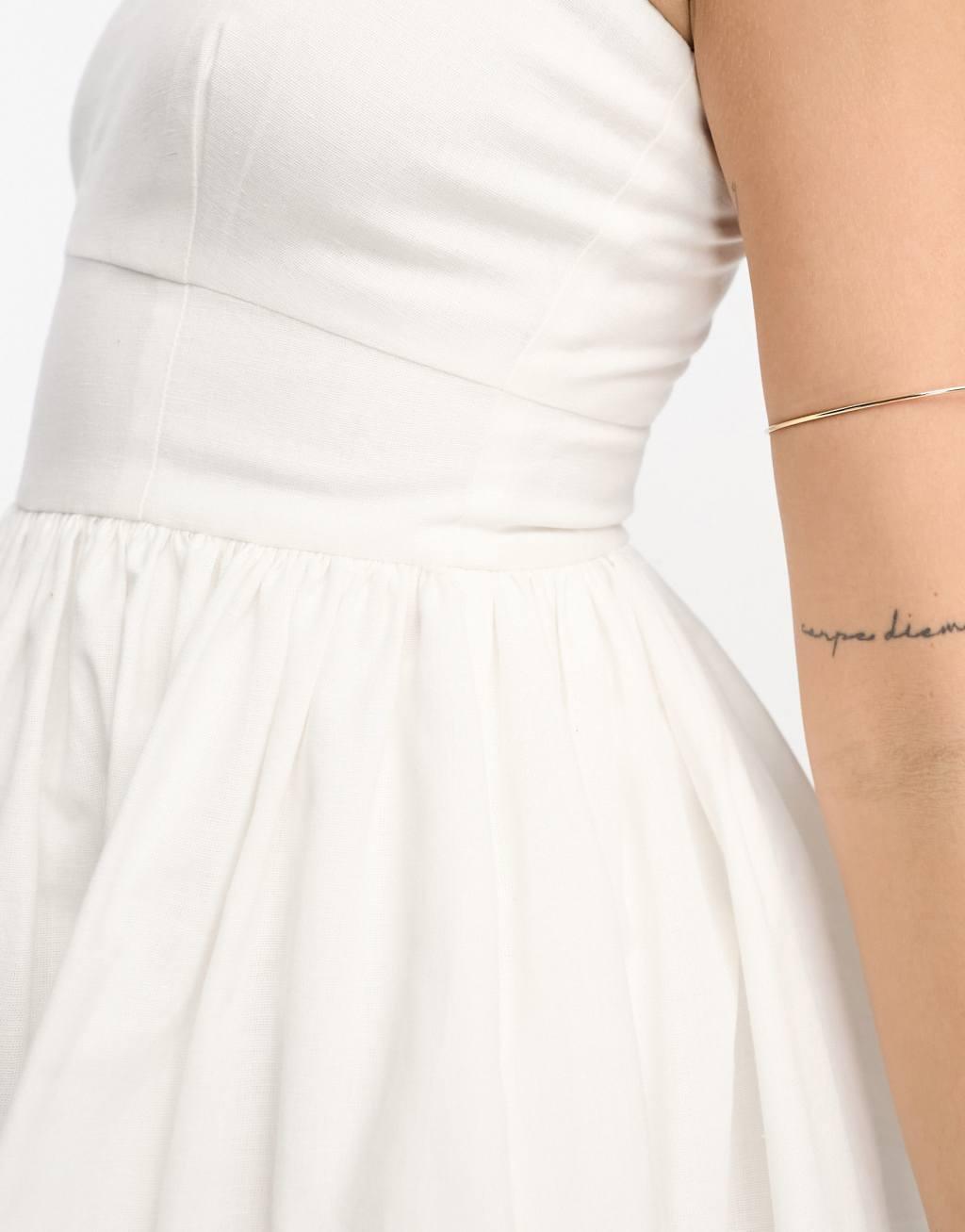 ASOS DESIGN strappy skort romper Product Image