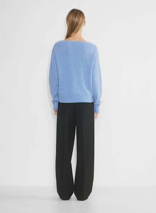 cashmere relaxed boatneck sweater Product Image