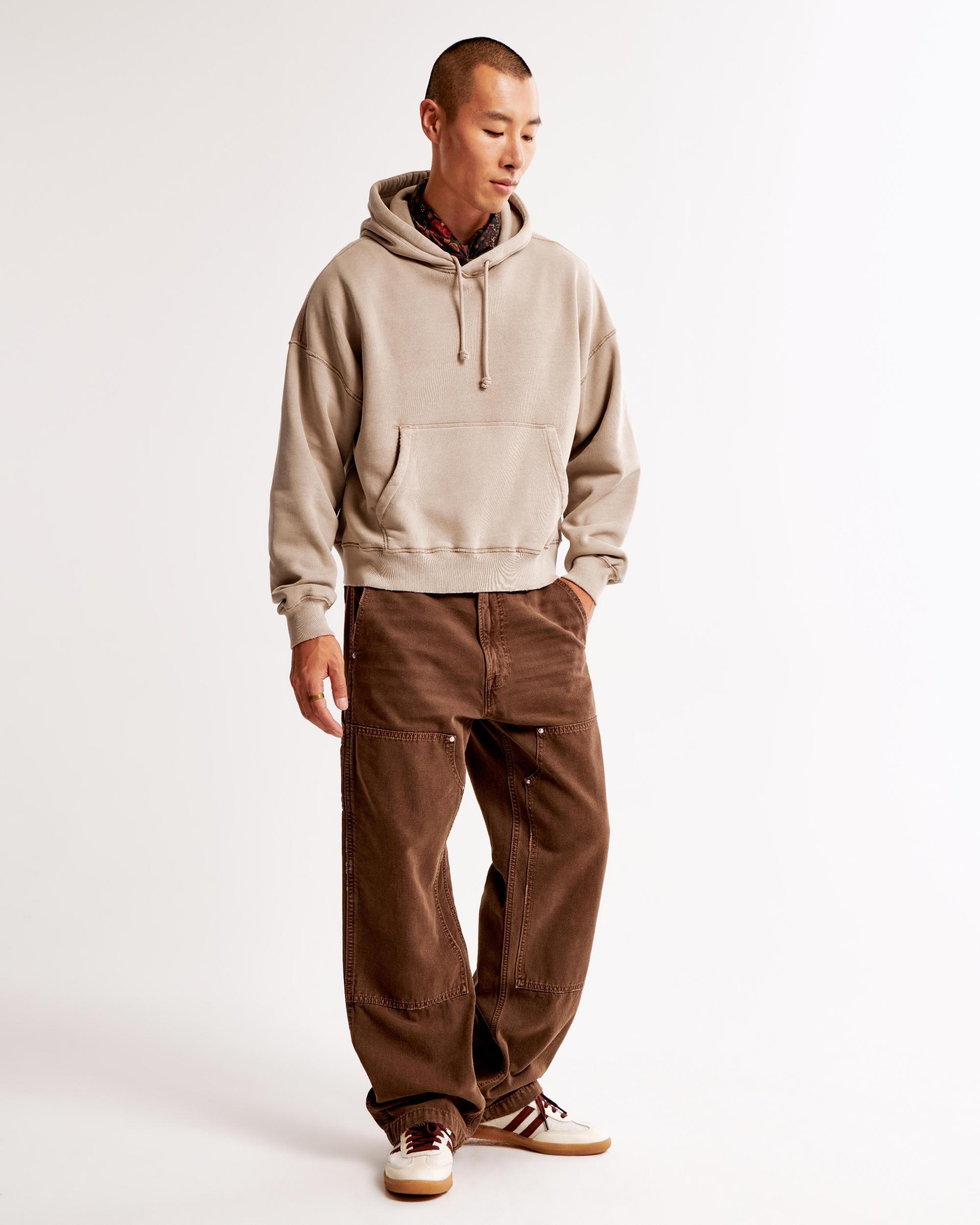 Essential Cropped Popover Hoodie Product Image
