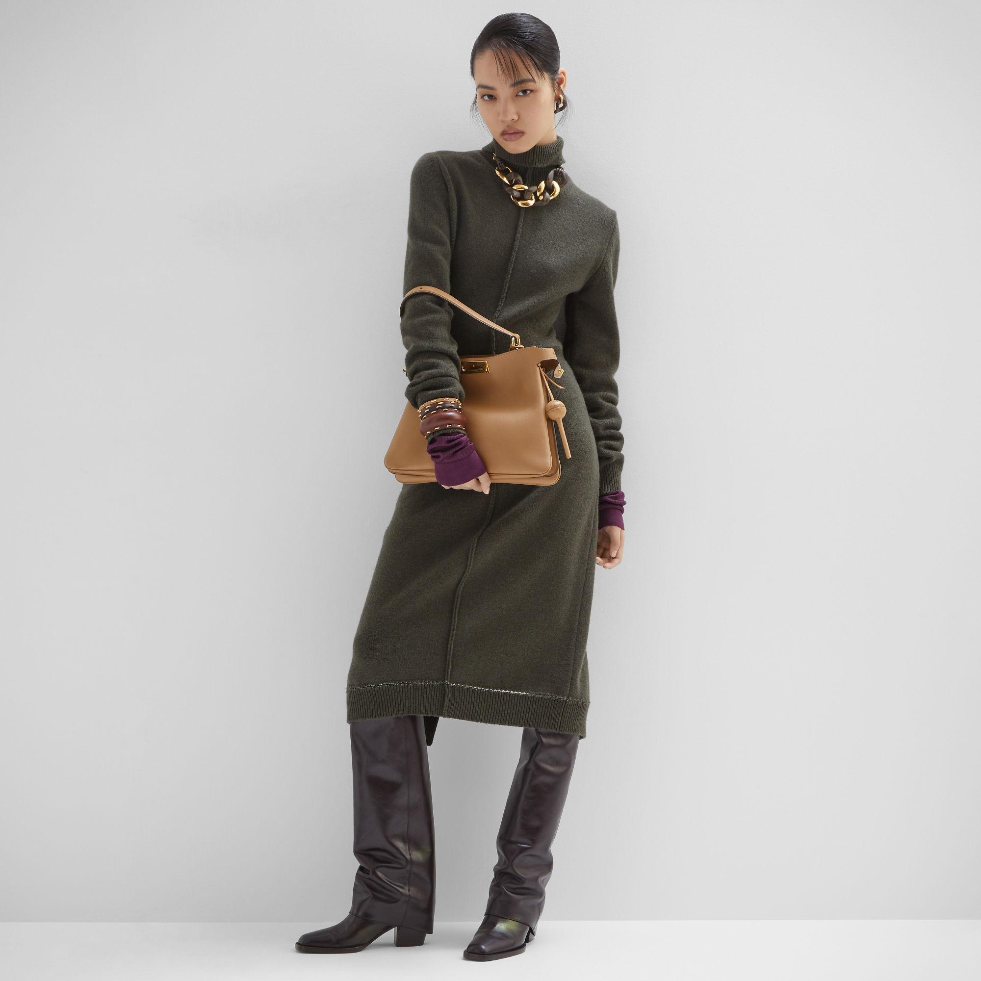 Peekaboo Soft MediumCappuccino-colored leather bag Product Image