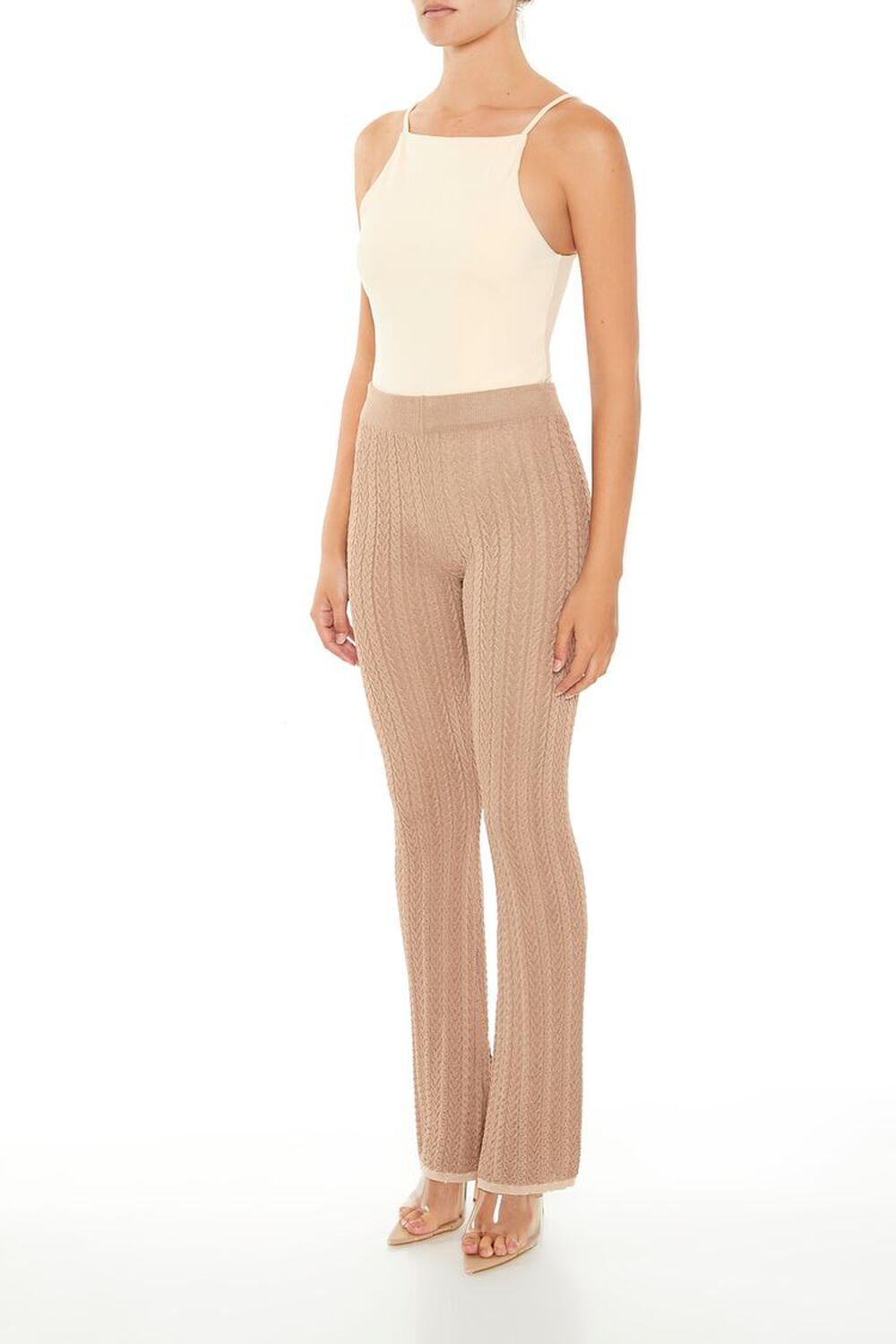 Sweater-Knit Flare Pants | Forever 21 Product Image