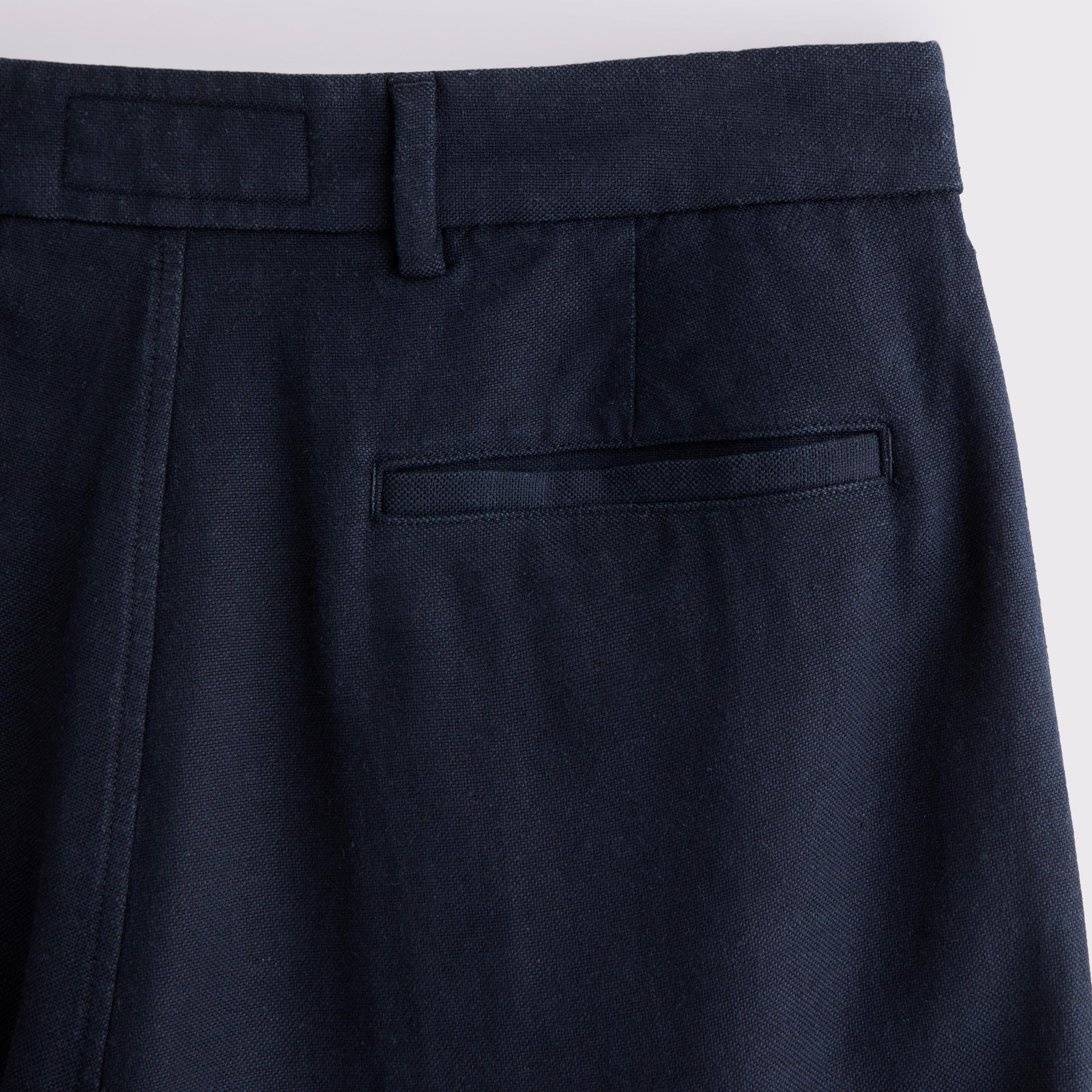Baggy Tailored Linen-Blend Trouser Product Image
