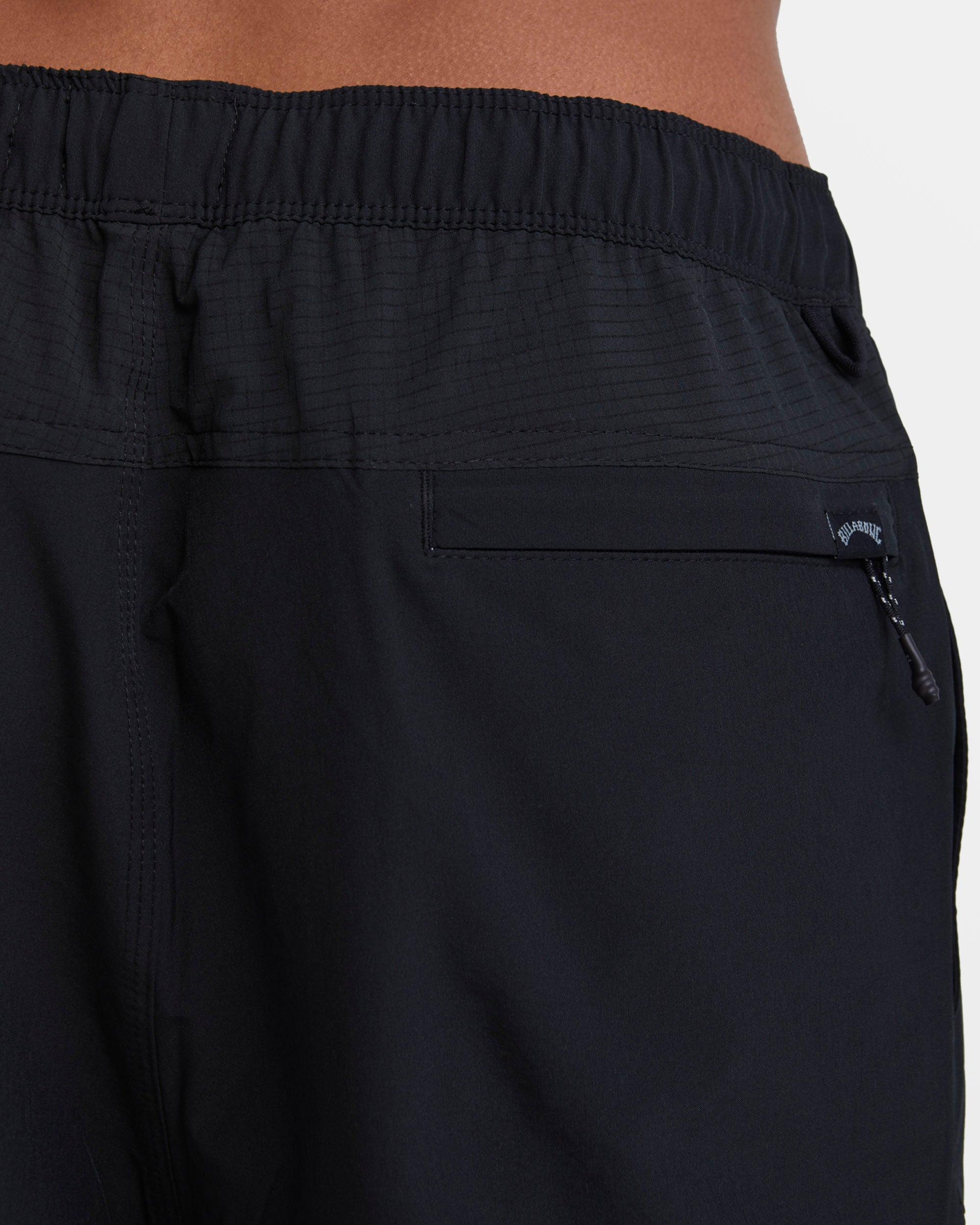 A/Div Surftrek Elastic Waist Shorts 17" - Black Male Product Image