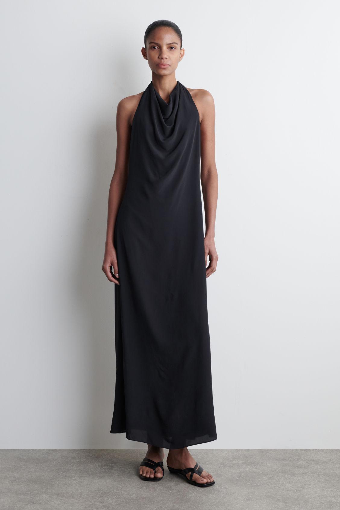COWL-NECK MAXI DRESS Product Image