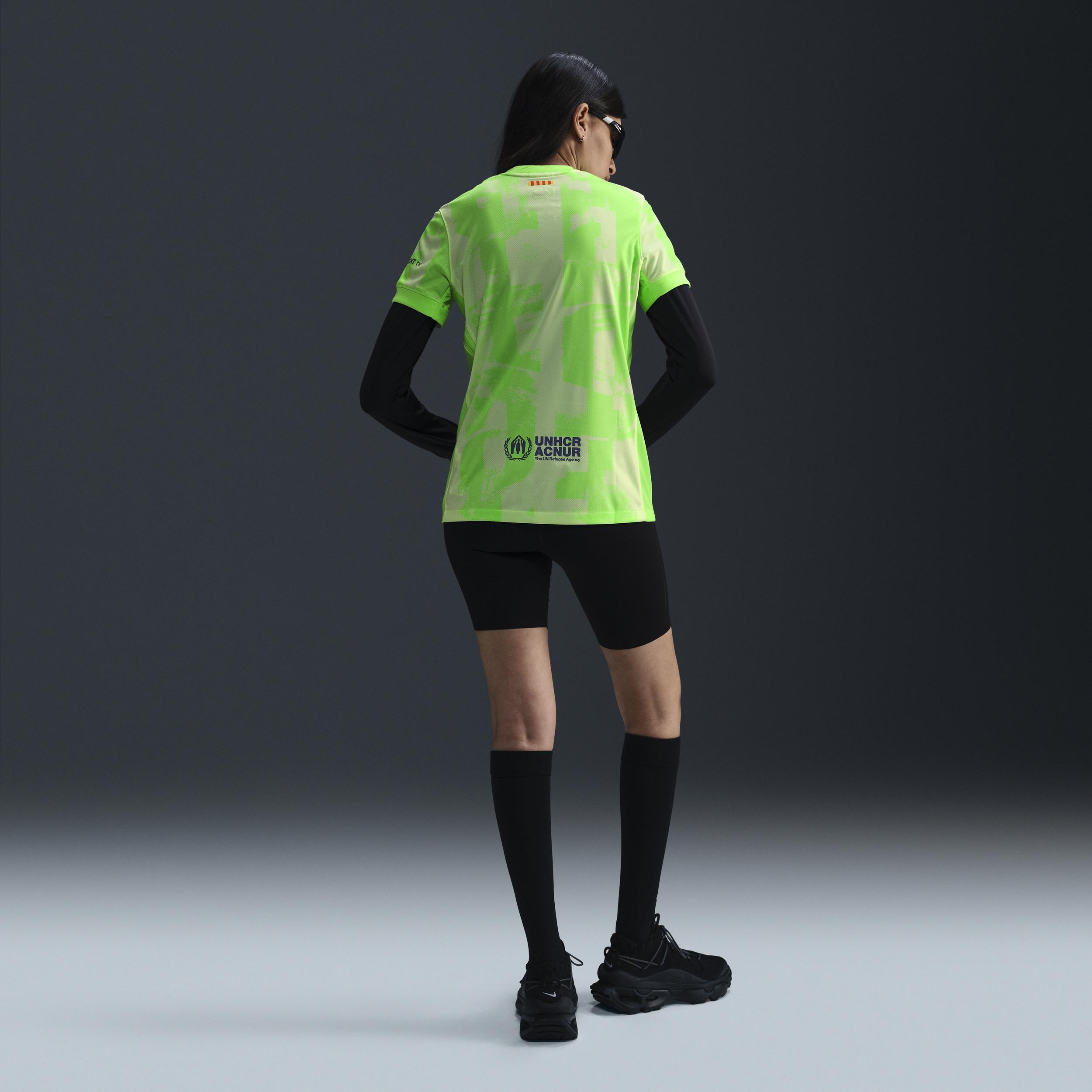 Women's Nike  Yellow Barcelona 2024/25 Third Replica Jersey, Size: XL, Bar Yellow Product Image