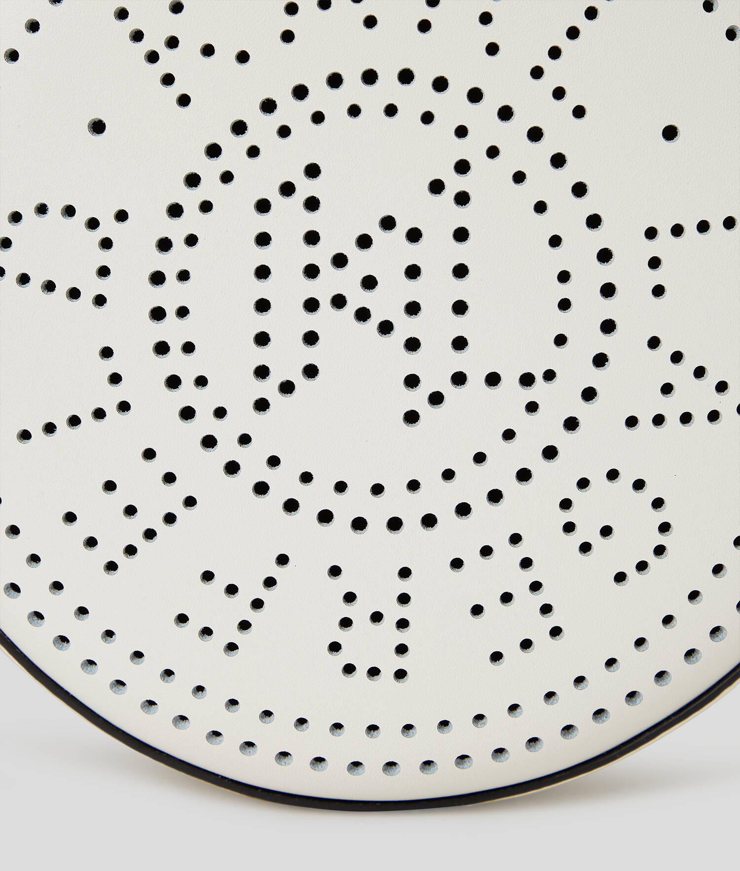 K/CIRCLE ROUND PERFORATED LOGO CROSSBODY BAG Product Image