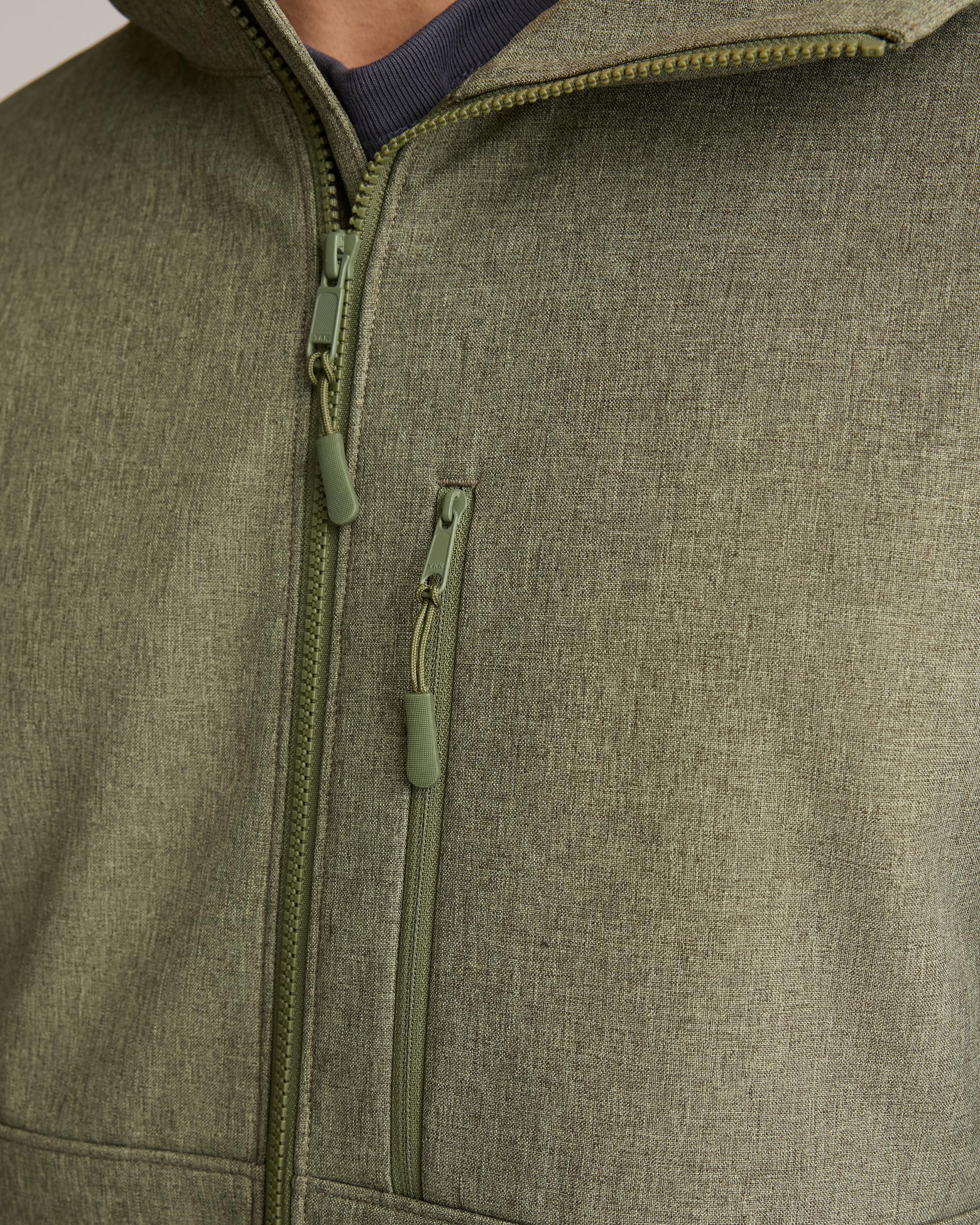 Quince | Men's Softshell Fleece-Lined Full-Zip Hooded Jacket Size XL, Recycled Polyester Product Image