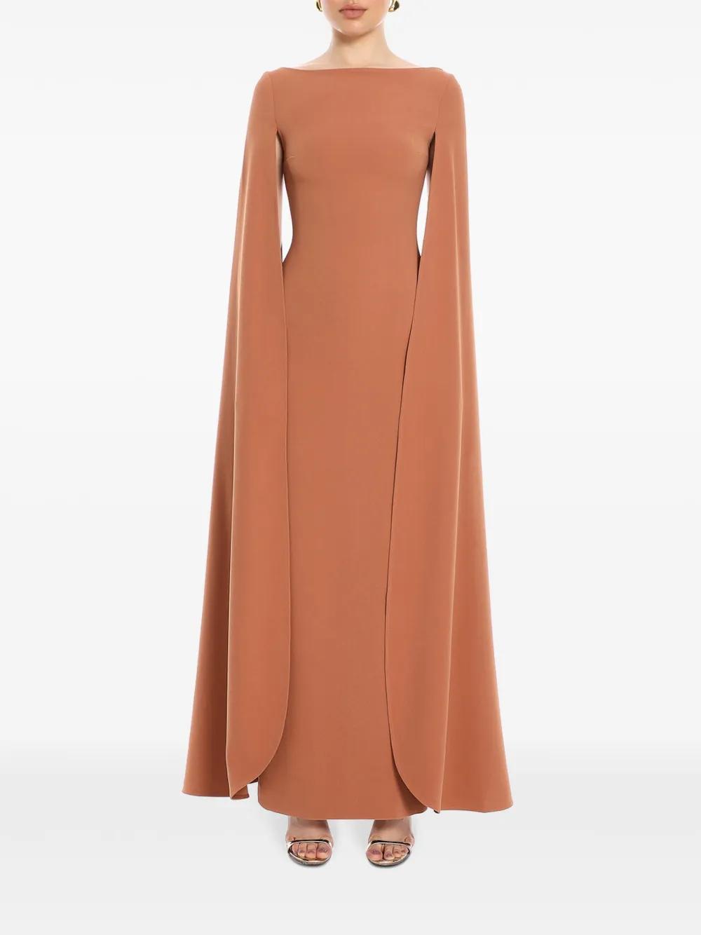 The Sadie cape-design maxi dress Product Image